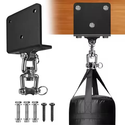 Support de sac de frappe rotatif 360° – fixation plafond